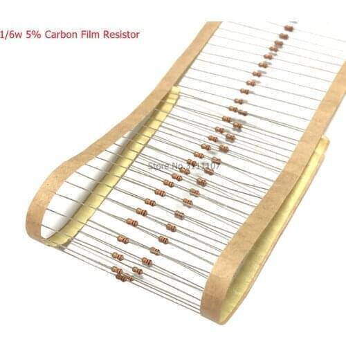 200PCS/LOT 10K ohm 1/6W Carbon Film Resistor 5% Error 10KR ohm 1/6w Color Ring Resistance