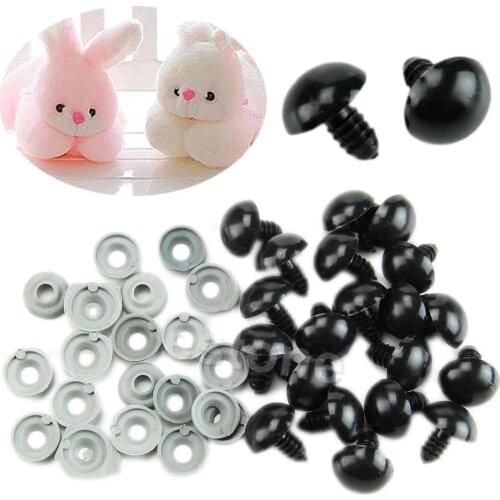 20PCS 6-20mm Black Plastic Safety Eyes For Teddy Bear/Dolls/Toy Animal/Felting New