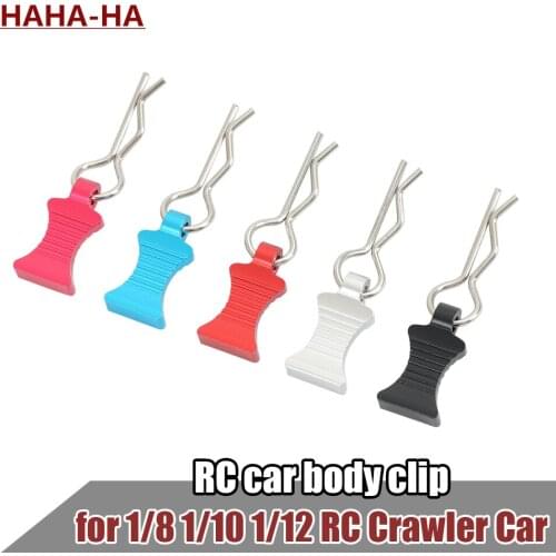 4 Pcs Stainless Steel R Type Car Shell Fixed Body Clip with Tab for 1/8 1/10 1/12 RC Crawler Axial SCX10 Capra Yeti Upgrade Part