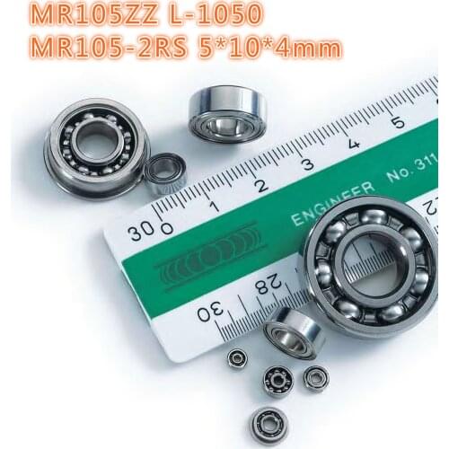 5pc Micro Bearing MR105ZZ L-1050 MR105-2RS Size 5 * 10 * 4 mm bearings for transm JMC