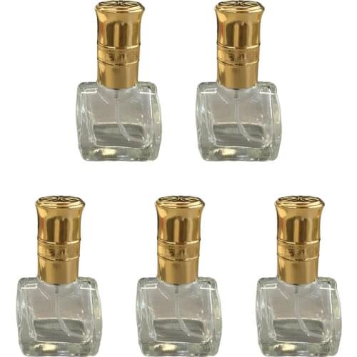 5 Pack 10ml Empty Refill Glass Essential Oils Perfume Atomizer Spray Bottle