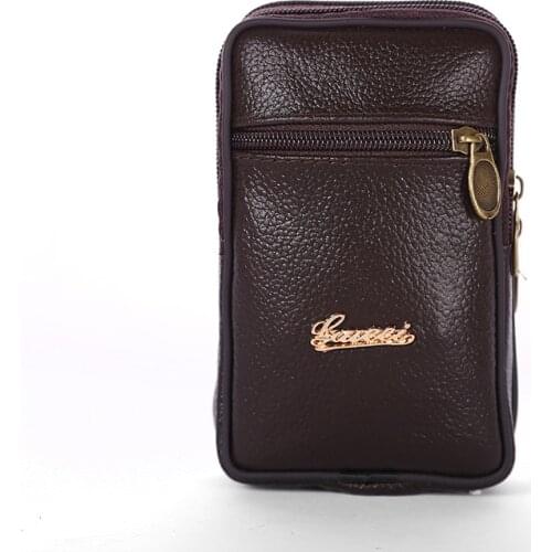 BISI GORO Genuine leather unisex new waist bag fashion fanny packs Multi-function waist bag belt bag women belt bag Waist pack