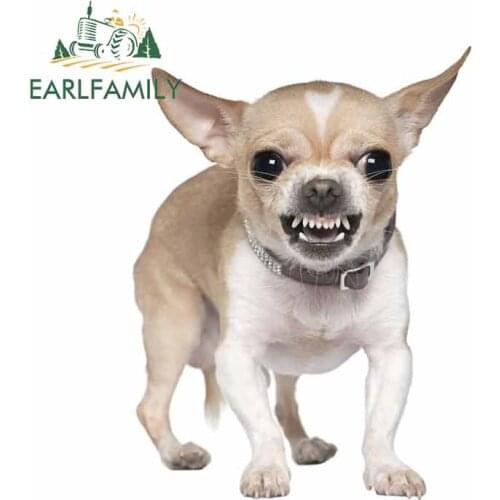 EARLFAMILY 13cm x 12.8cm 3D Cute Dog Car Bumper Decal Pet Dog Graphics Car Stickers Vinyl for SUV Window Bumper Decoration