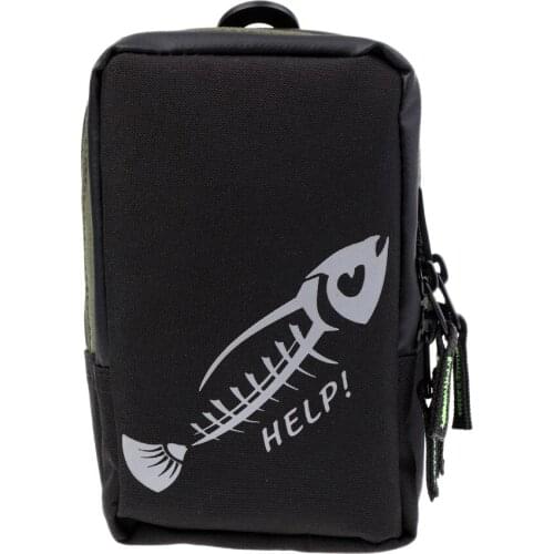 Men Women Canvas Small Zipper Fishing Bag Container Waterproof Waist Pack Fishing Bag For Outdoor Sports