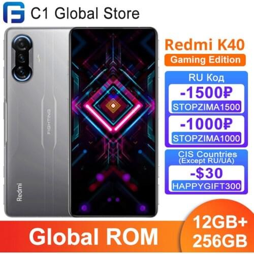 In stock Global ROM Xiaomi Redmi K40 Game Enhanced 5G Smartphone 8GB 256GB Dimensity 1200 Octa Core 120Hz Display 64MP Camera NF