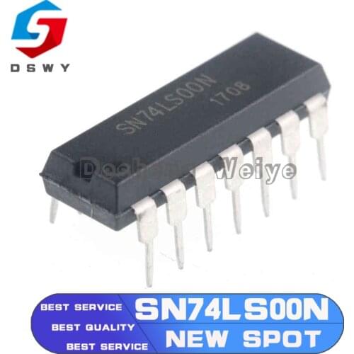 10PCS SN74LS00N DIP16 SN74LS00 74LS00N 74LS00 DIP Integrated IC