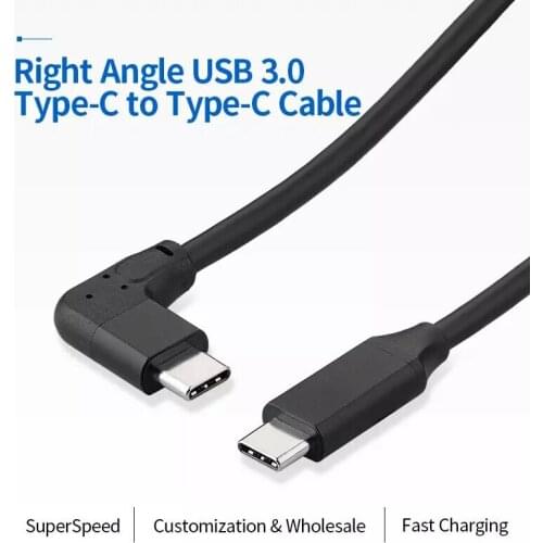 10Gpbs Type C Charging Cord USB C Cable Male To Male USB-C For Laptop Monitor Samsung Huawei Honor