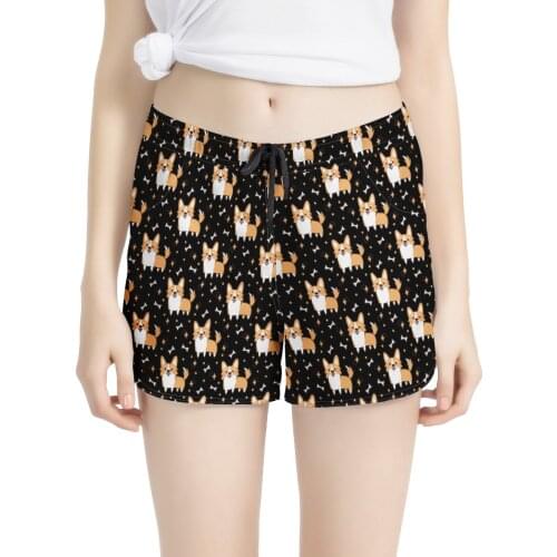 New Arrive Fashion Custom DIY Dog Pet Designed 3D Print Beach Womens Casual Shorts Customer DropShipping