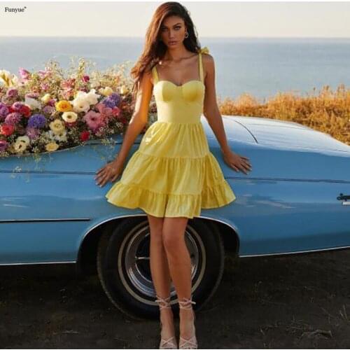 Charming Mini Prom Dresses 2021 New Arrival Sexy Spaghetti Straps Sweetheart Corset Evening Dresses A-Line Vestidos De Fiesta