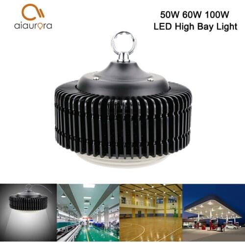 Wholesale 50w 60w 100w Dimmable Led high bay light high quality warranty 3 years LED Bulb Luminous 110LM/W industrial workshop