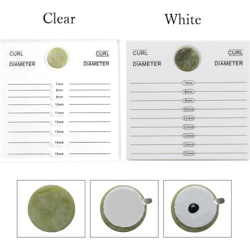 2 in 1 Acrylic False Eyelashes Holder Pad Individual Eyelash Stand Palette Lash Extension Glue Pallet Holder Card Eyelash Tablet