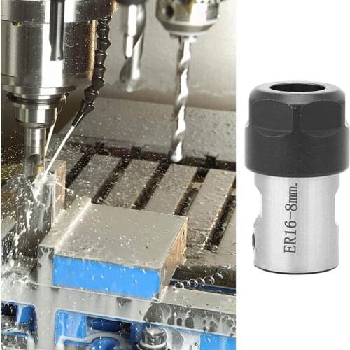 Durable ER16 Inner 8mm/0.31“ for CNC Milling Motor Spindle Extension Rod Machine Clamp Knife Anti-high Temperature Steel