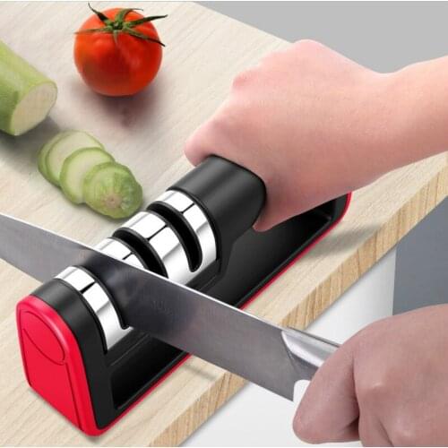 Professional Knife Sharpener Diamond Quick Professional 3 Stages Sharpener Knife Sharpening Tool Sharpening Stone Kitchen Tools