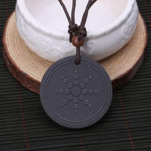 Quantum Scalar Energy Power Pendant Necklace Lava Stone Male Jewelry LX9E