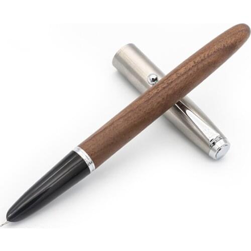 Luxury Wood Brand Fountain Pen Writing Standard Metal Iraurita 0.38mm Nib Ink Pens for School Student Finance Office Supplies