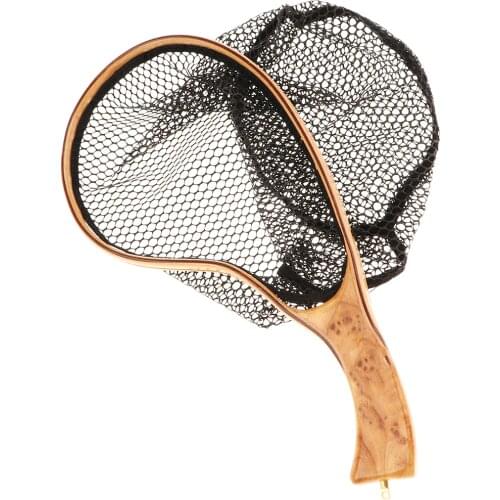 Landing Net Catch and Release Net Fish Saver Nylon Mesh for Fly Fishing Trout Kayak Boat Stream Fishing