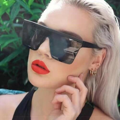 2021Trendy Square Personlity Fashion Sexy Retro Ladies Sun Glasses Women/Men Oversized Sunglasses