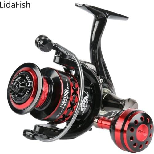 Spinning Reel 12.95kg Max Drag 5.0:1/4.7:1 Gear Ratio High Speed Metal Spool Saltwater Fishing Coil