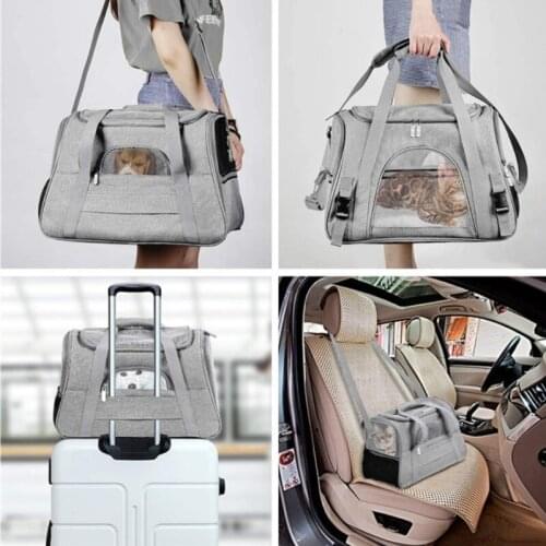 Durable Travel Dog Bag Pet Supplies Lightweight Mesh Window Pet Carrier Handbag Breathable Multifunctional Leisure Trave