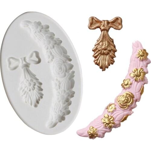 Tie Rose Shape Silicone Mold Cake Decorating Tools Fondant Cake Mold Rose Flower Decoration Chocolate Molds