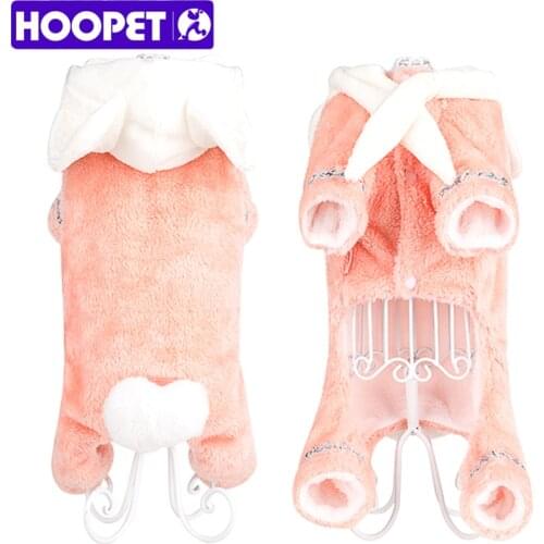 HOOPET Dog Hoodie Winter Pet Dog Clothes For Dogs Warm Coat Jacket Cotton Clothing For Dogs Pets Clothing