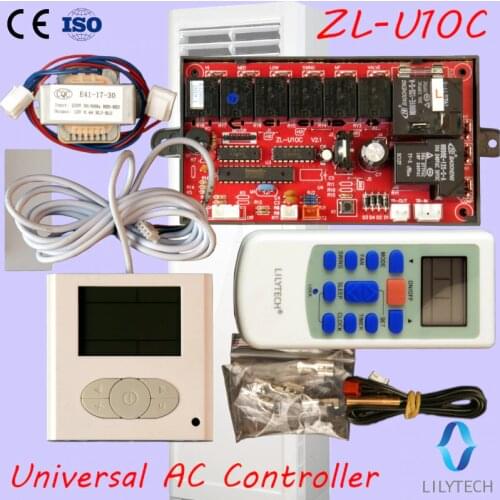 ZL-U10C, Universal AC control system, Cabinet AC control PCB, LCD Display, air condition remote control, Lilytech