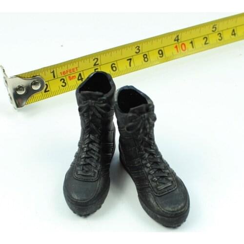 T69-13 1/6 Black Boots Models for 12''Action Figures Accessories DIY Tools