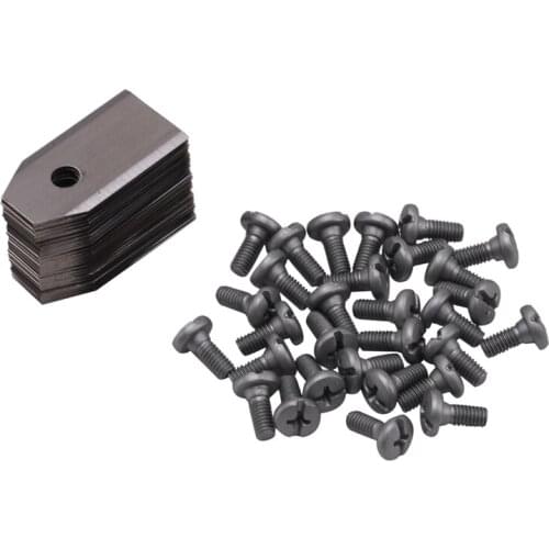 30Pcs Lawn Mower Blade Replacement Blade with Screws for Robot Mower Garden Tools