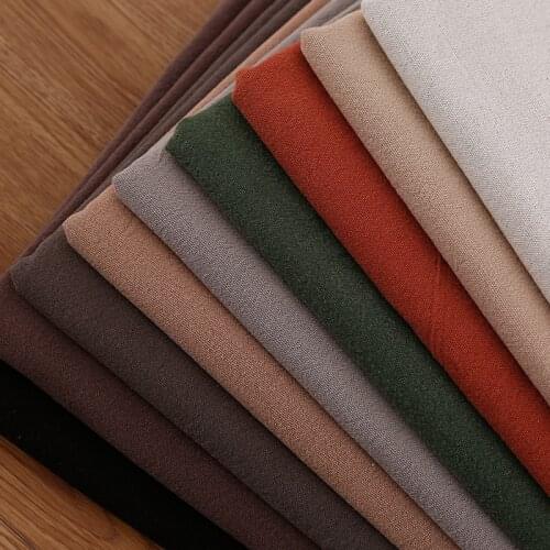 50cm*135cm/piece,Thickened Pure Color Cotton Linen,Clothing,Bag,Curtains,Tablecloths,Decorative Fabrics,DIY Handmade Materials