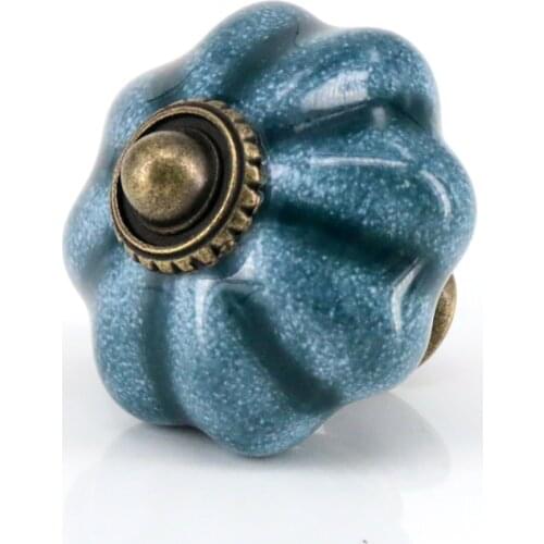 6x Cute Pumpkin Ceramic Knobs Dresser/ Drawer Pulls Handles Cupboard Pulls Knob Kids Cabinet Knob Decor