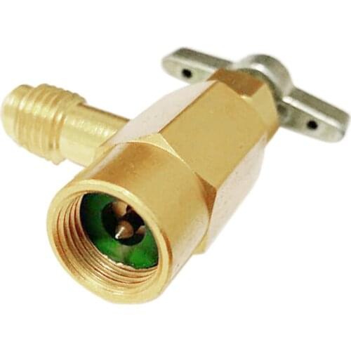 R134A Automotive Air Conditioning Refrigerant Bottle Opener Dedicated 1/2ACME TT1214 134A Brass Alloy Bottle Opener Adapter