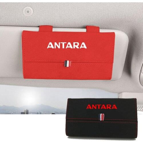 1pc For Opel Antara Flocking Auto Glasses Box Storage Holder Car Sunglasses Case Holder Organizer Interior Accessories