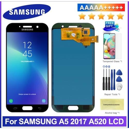For Samsung Galaxy A5 2017 A520F SM-A520F A520 LCD Display Touch Screen Digitizer Glass Assembly Replacement Parts
