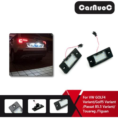 For VW GOLF4 Variant/Golf5 Variant /Passat B5.5 Variant/Touareg /TiguanNo Error Car LED Number License Plate Light Lamp White