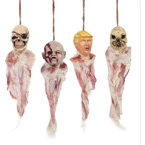 Halloween Evil Baby Skeleton Skull Hanging Corpse Torso Trump Haunted House Party Indoor Outdoor Decoration