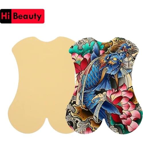 1PC 3D Big Silicone Practice Fake False Full Back Skin For Permanent Makeup Tattoo Training Practice Tattoo Accessoy