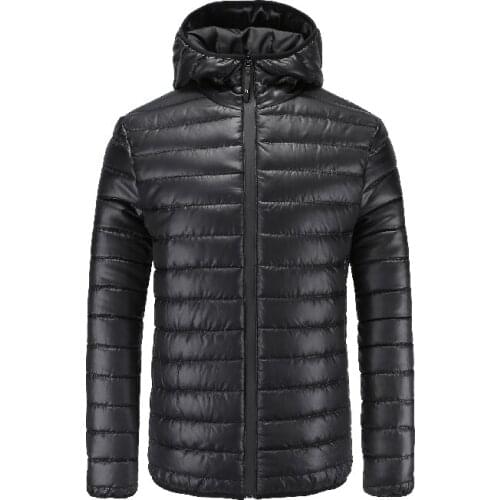 Light Casual Jacket Men Autumn Winter Fashion Jacket Men Hooded Jackets Male Warm Coat