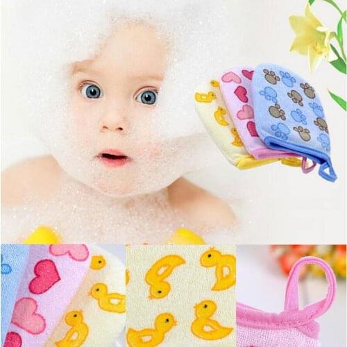 New Cute Baby Bath Sponge Super Soft Infant Bath Sponge Baby Bath Brush Rubbing Towel Ball Sponge for The Bath Eponge Bebe