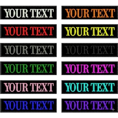 Spain Flag Embroidery Custom Name Text Patch Stripes badge Iron On Or Sew On Or hook Backing Patches For Clothes Backpack Hat