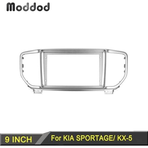 Radio Fascias Fit for KIA SPORTAGE KX-5 2018+ Dash Refitting Installation Surround Trim Kit Frame Stereo Panel Face Plate Bezel