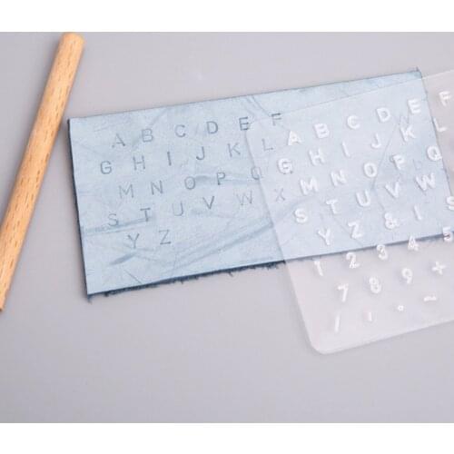 DIY Leather Punching Alphabet/Numbers Leather Stamping Punch Letter Number Stamper Set For Leathercraft Plastic Leather Tool