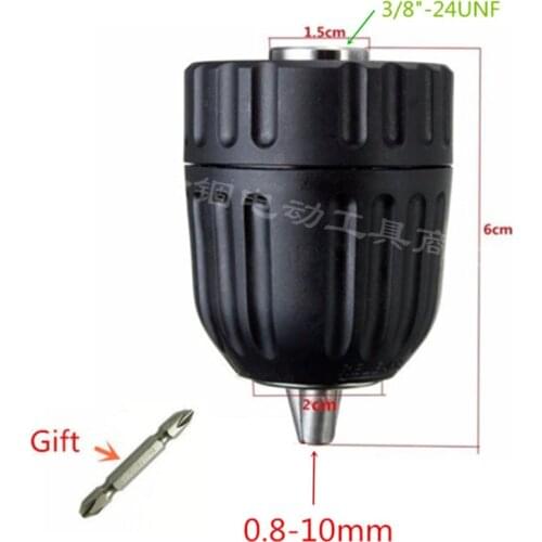 Drill Keyless Chuck 1.0-10mm 3/8-24UNF for BOSCH Drill GBM1 GBM1RE GBM1E GBM450 GBM450RE GBM6 GBM6RE GSR12-1 GSR9.6-1