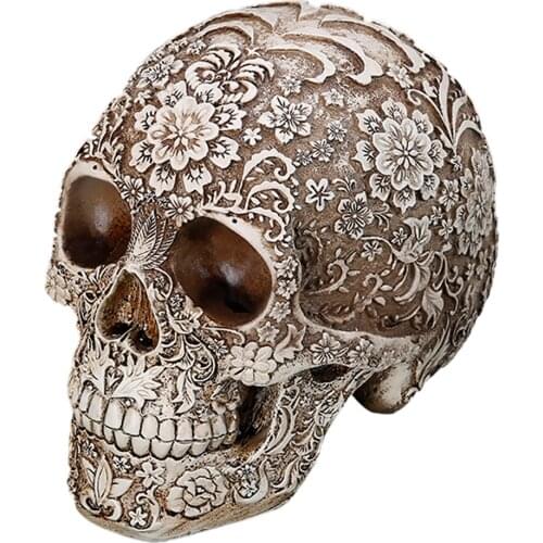 Lifesize, Replica, Decoupage, Model, Skull, Figurine, Human, Head