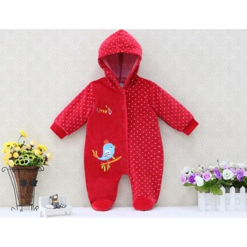 Velour Baby Rompers Long Sleeve Boys and Girls One Piece Rompers for Summer or Autumn 2019 Little Q New Style Clothing christmas