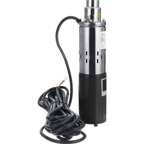 Water Pump 12V/24V/48V High Lift 60m Solar High Pressure Deep Well Pump Submersible DC Pump Agricultural Irrigation Garden Home