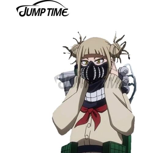 Jump Time 13 x7.3cm For Himiko Toga Peeker Graffiti Car Stickers Decoration Decal Campervan Air Conditioner Sunscreen Decoration