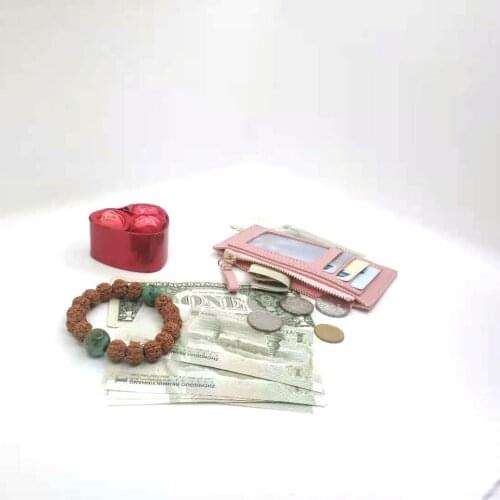 Zipper card holder female business card case ultra-thin credit card wallet coin purse female coin purse small wallet small gift