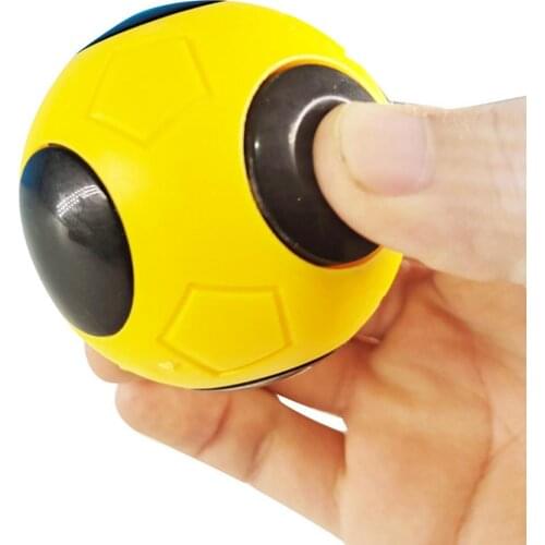 1PC Fingertip Football Spinning Top Finger Rotating Decompression Toy Color Childrens Puzzle Interactive Table Game Gacha Ball