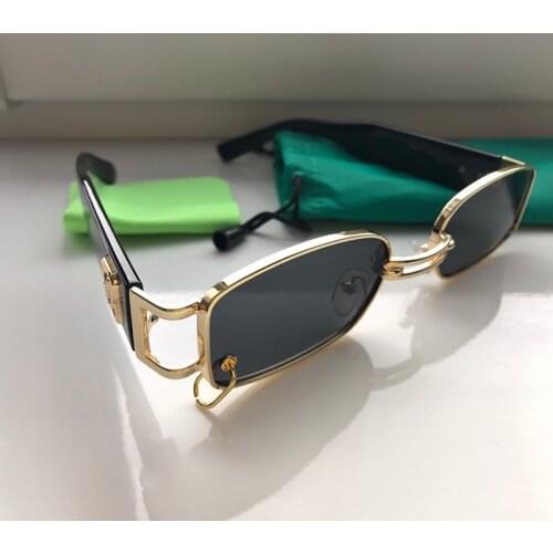 2021 Trends Vintage Womens Sunglasses Fashion Metal Square Mens Sun Glasses Luxury Designer Decorative Driving Glasses UV400