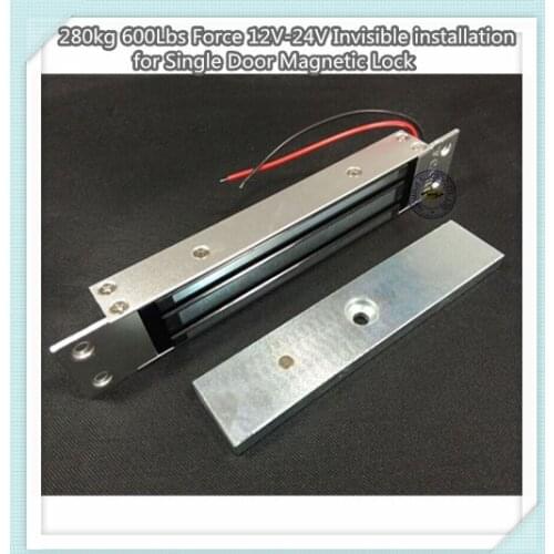 280kg 600lbs Force 12vInvisible Installation for Single Door Magnetic Lock